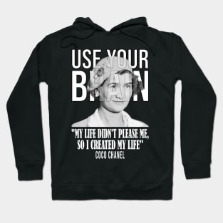 Use your brain - Coco Chanel Hoodie